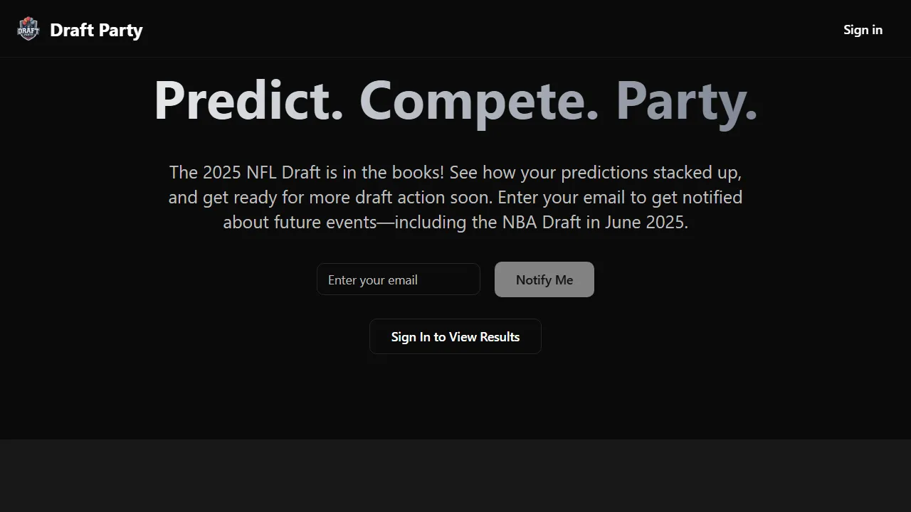 draft-party.com - Indie Game and App Development Studio screenshot