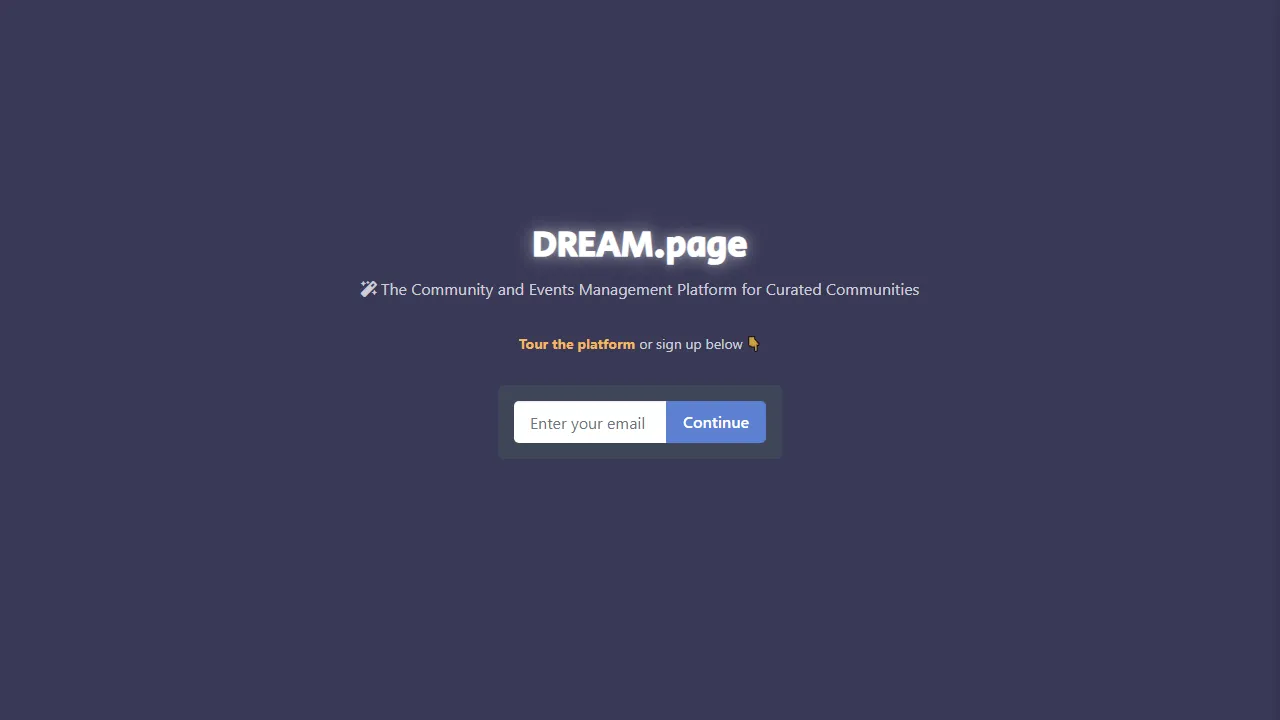 dream.page - Website Wireframe Tool for AI and Tech screenshot