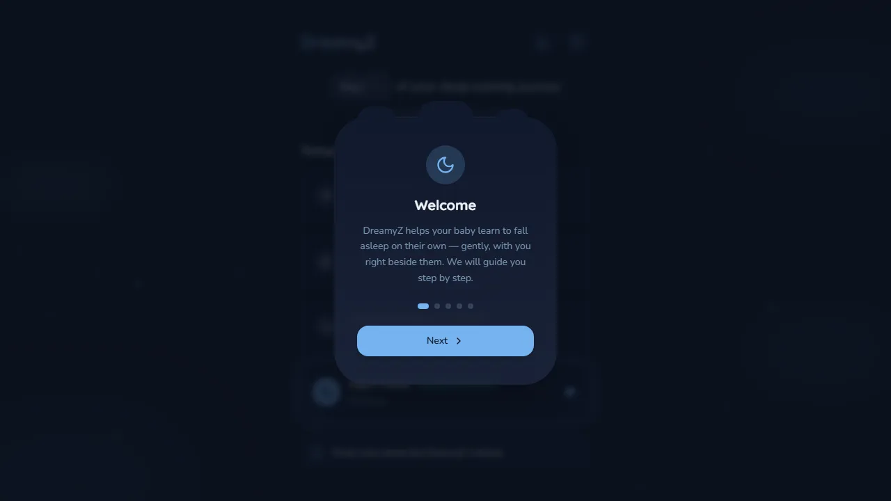dreamyz.org - Gentle Sleep Training App for Babies screenshot