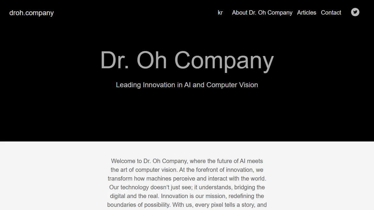 droh.company - Computer Vision AI Transforms Machine Perception screenshot