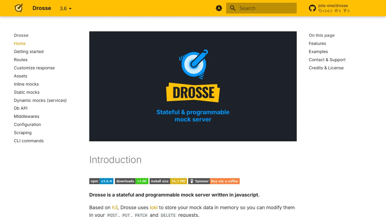 drosse.dev - Free Mock Server For APIs screenshot