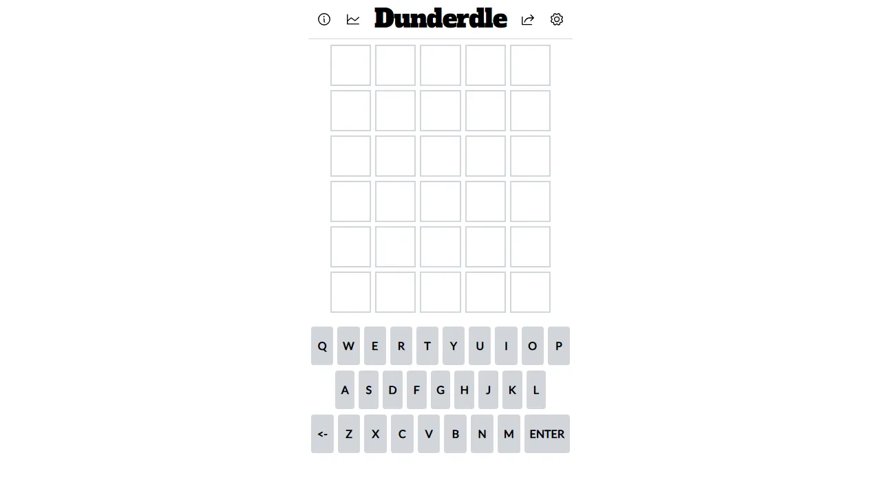 dunderdle.com - Mini Cross Word Puzzle Game Online screenshot