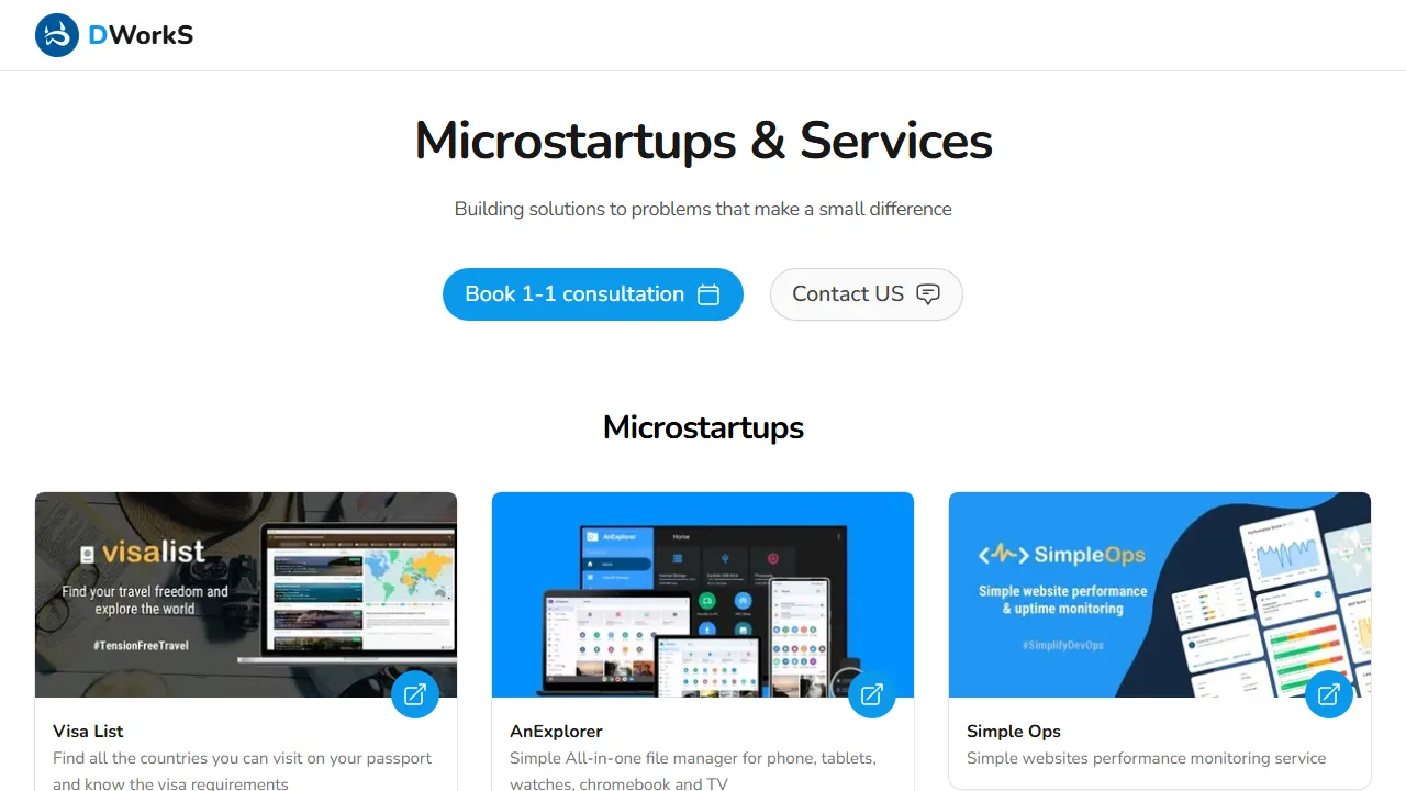 dworks.io - Website Uptime Monitoring for Performance screenshot