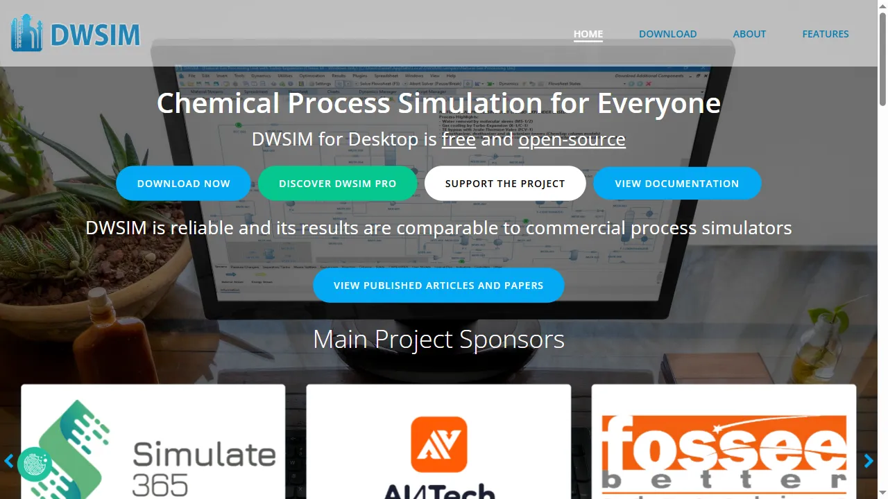 dwsim.org - DWSIM - Simulation Software Download screenshot