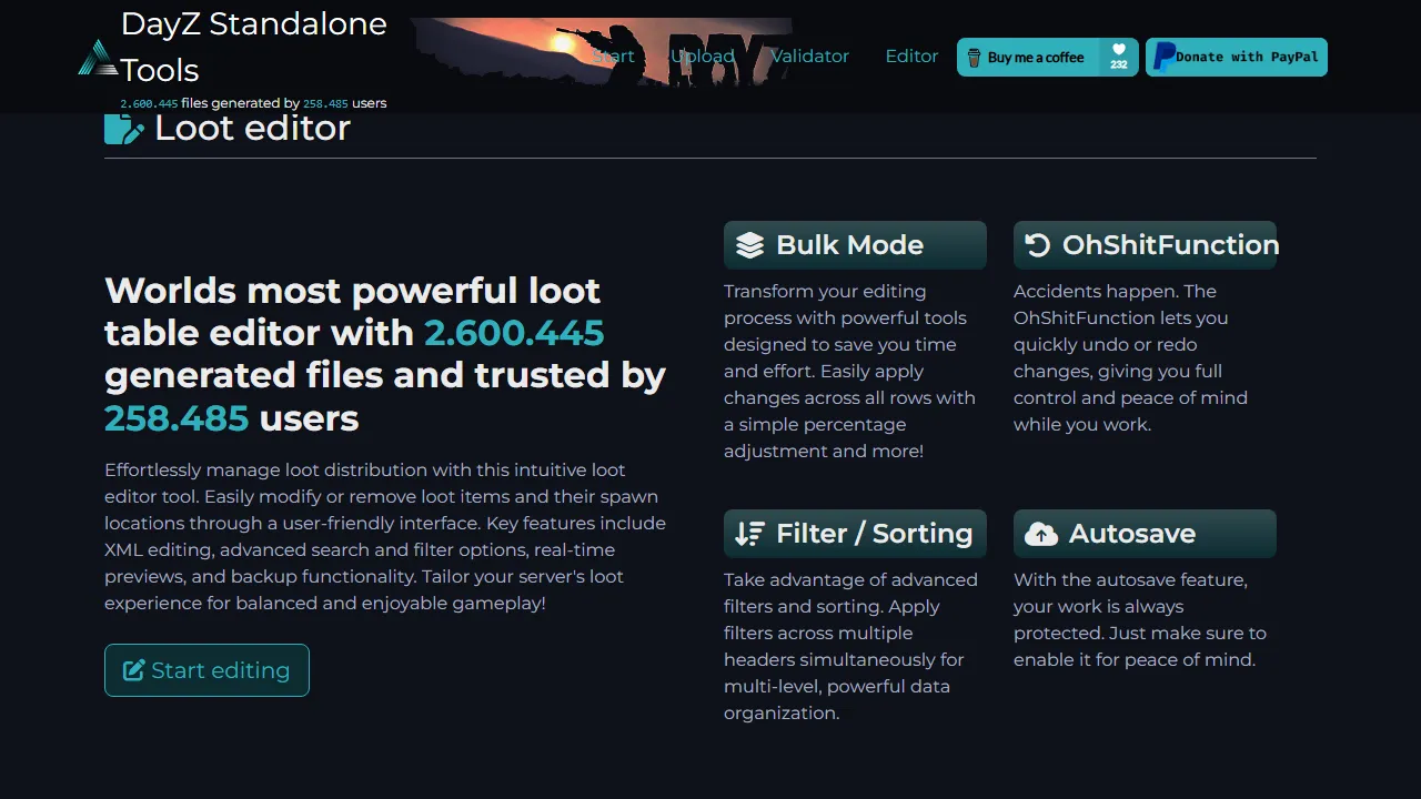 dzsa.tools - Donation Page For Game Modding screenshot