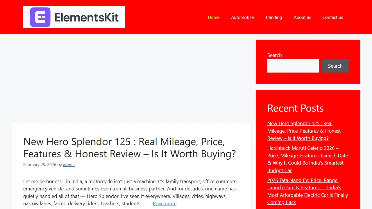elementskit.com - WordPress Plugin for Elementor Page Builder screenshot