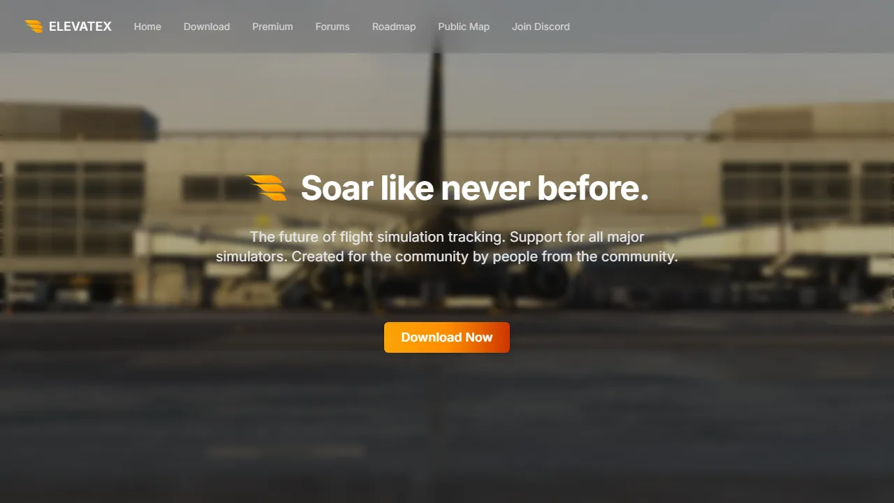 elevatex.app - MSFS Flight Tracker for Flight Simulators screenshot