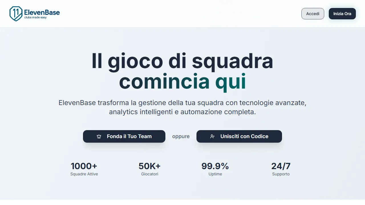 elevenbase.pro - Free Football Team Management App for EA FC screenshot