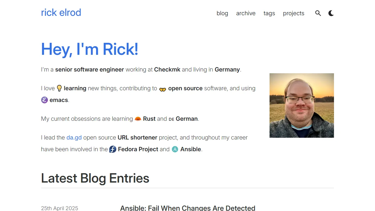 elrod.me - Free Website URL Shortener Online Tool screenshot
