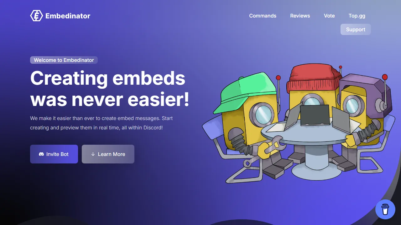 embedinator.net - Free Discord Embed Builder for All screenshot