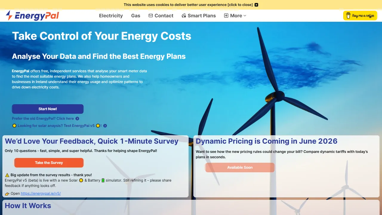 energypal.ie - Compare Electricity Rates and Energy Prices screenshot