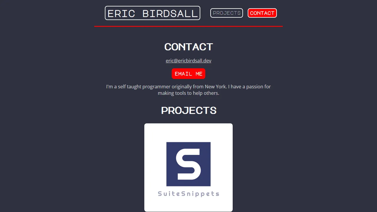 ericbirdsall.dev - Free App Builder Online No Coding Tool screenshot