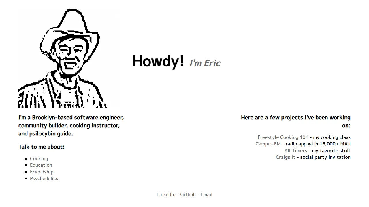 ericz.one - Indie Web Apps and Tools screenshot