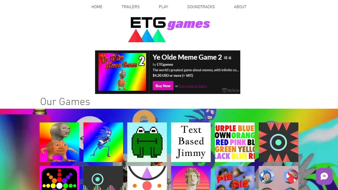 etggames.com - Indie Game Creator Studio Software Tools screenshot