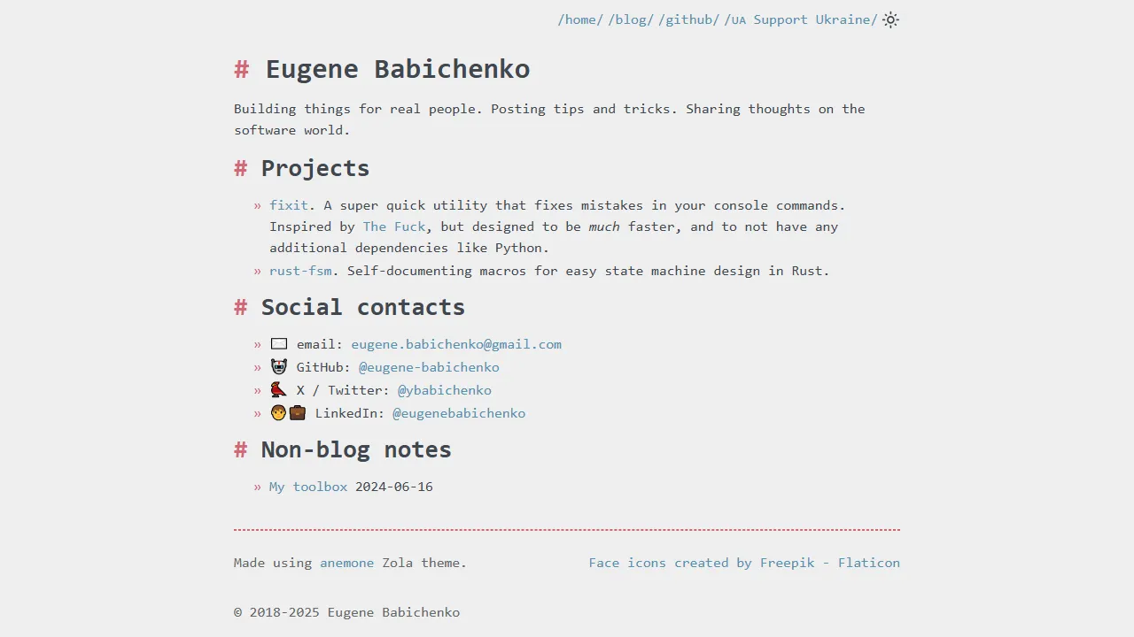 eugene-babichenko.github.io - Android Studio IDE Java Program Online Compiler screenshot