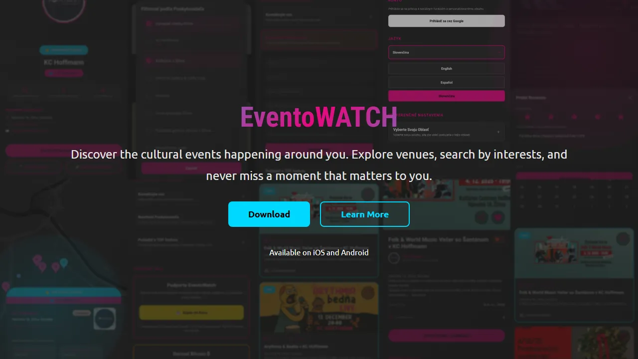 evento.watch - Event Discovery App to Find Local Events screenshot