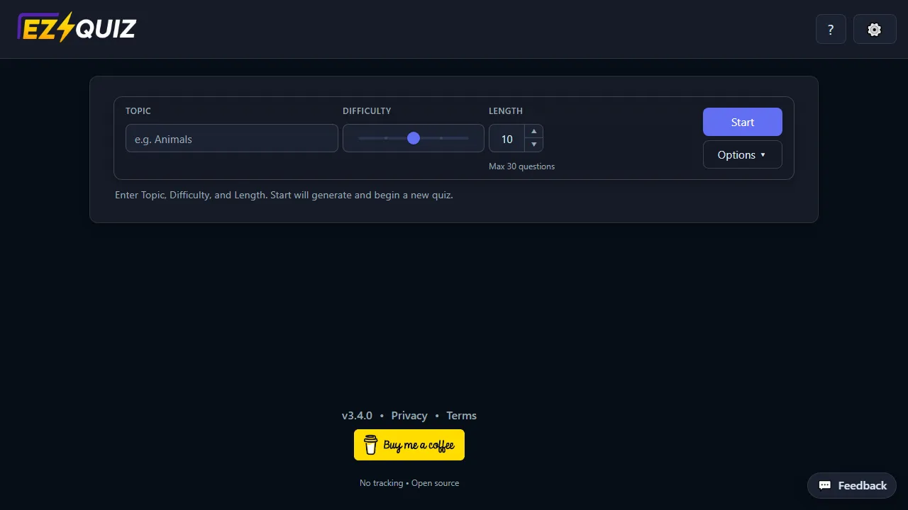 ez-quiz.app - Free Online Quiz Creation Tool screenshot