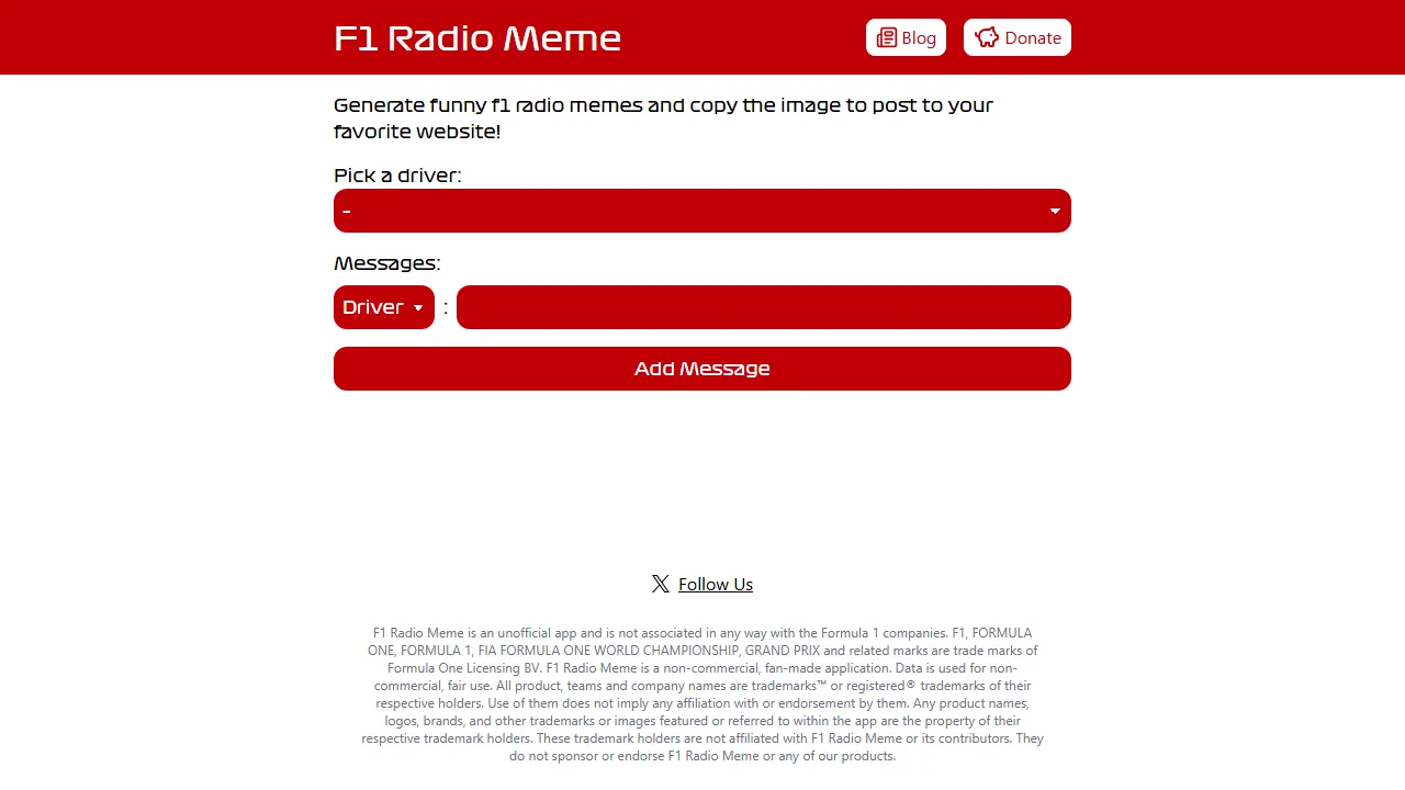 f1radiomeme.com - Meme Generator - Make It Meme Online screenshot