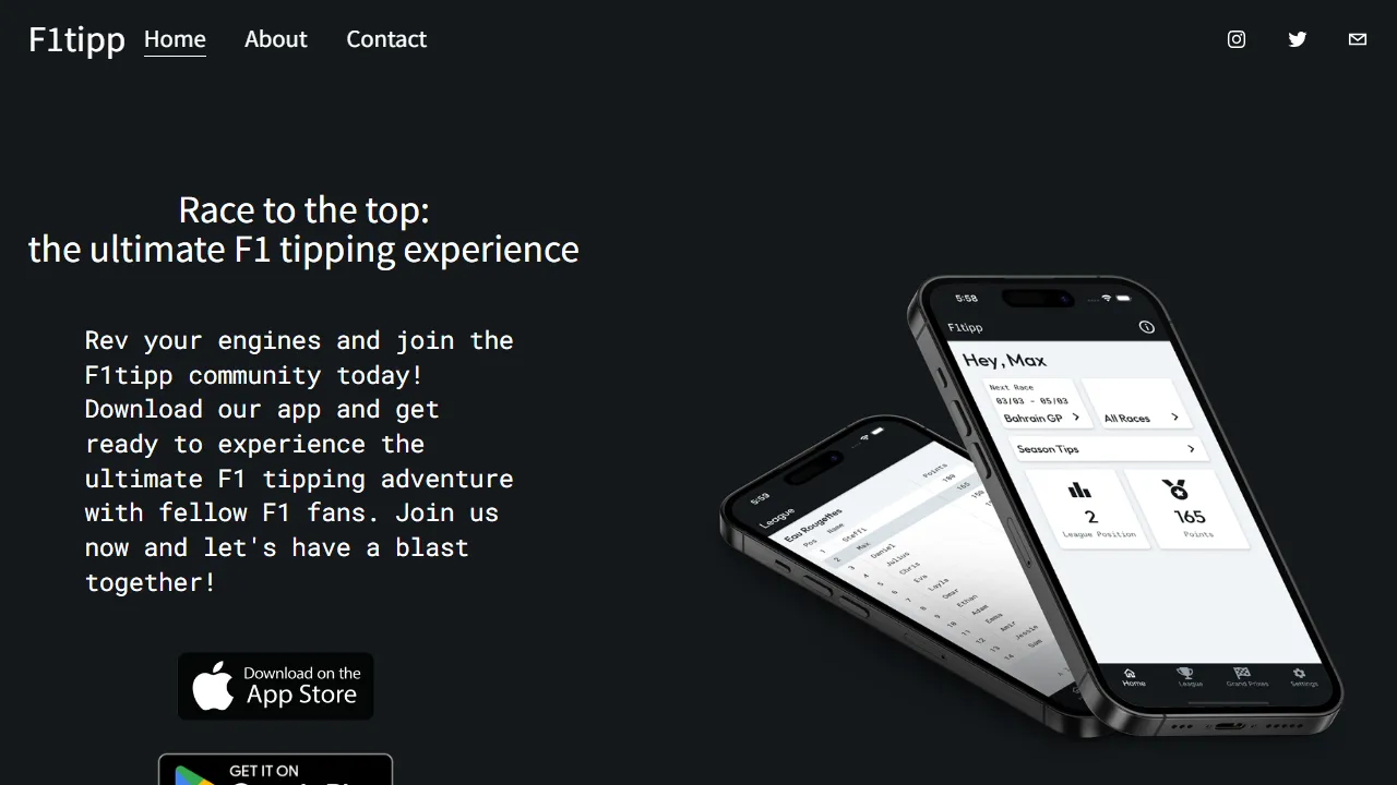 f1tipp.com - F1 Sports Betting App for Fans screenshot