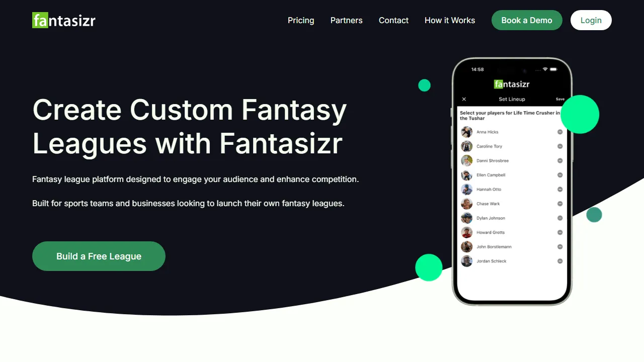 fantasizr.com - EPL Fantasy Premier League Football Platform screenshot