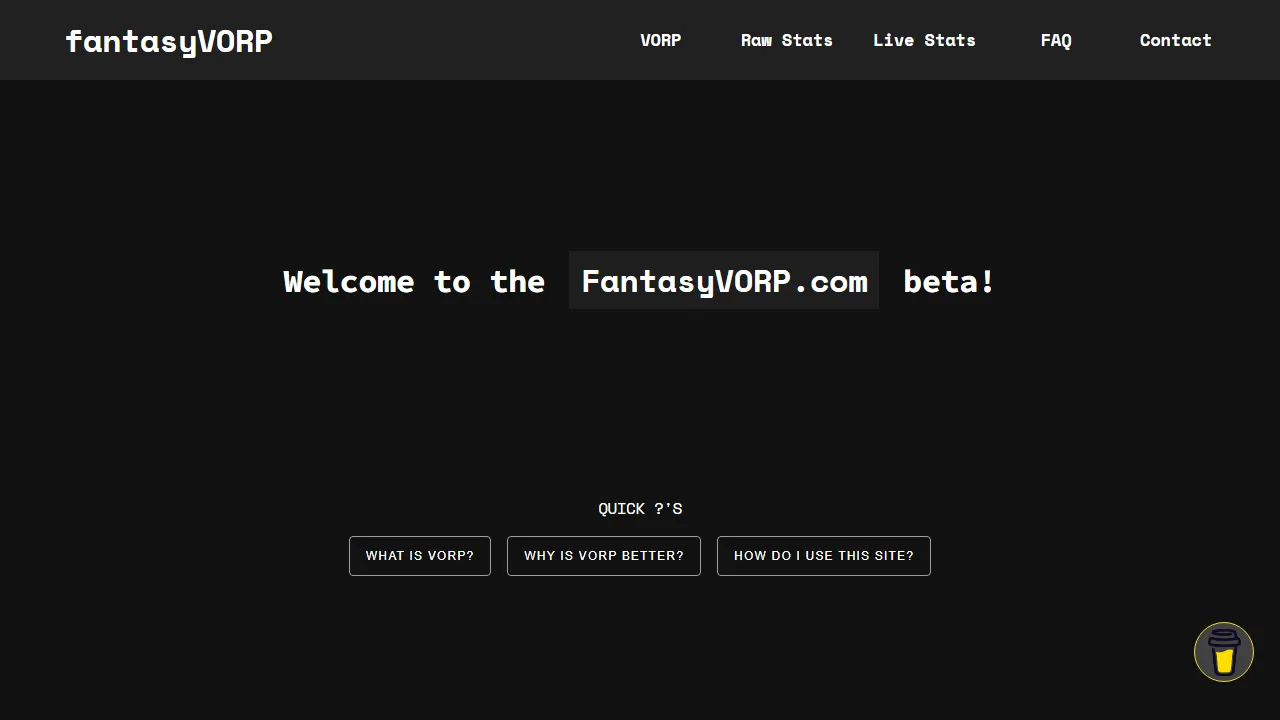 fantasyvorp.com - Fantasy Sports Calculator For Game Lovers screenshot