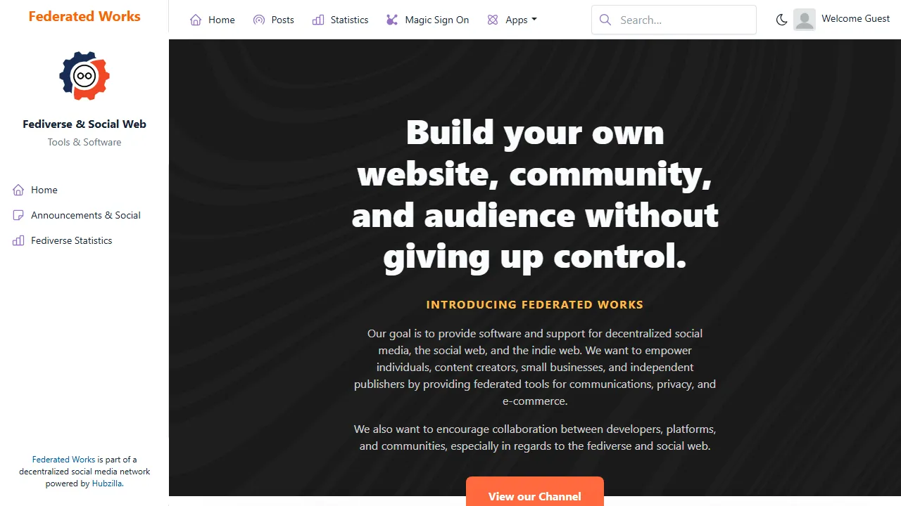 federated.works - Decentralized Social Media Tools for Marketing screenshot