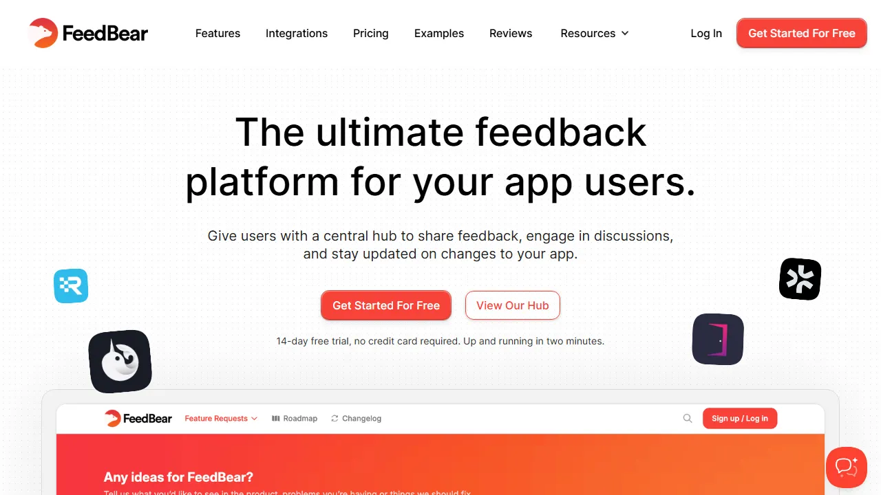 feedbear.com - Minimal Productive New Tab Extension screenshot