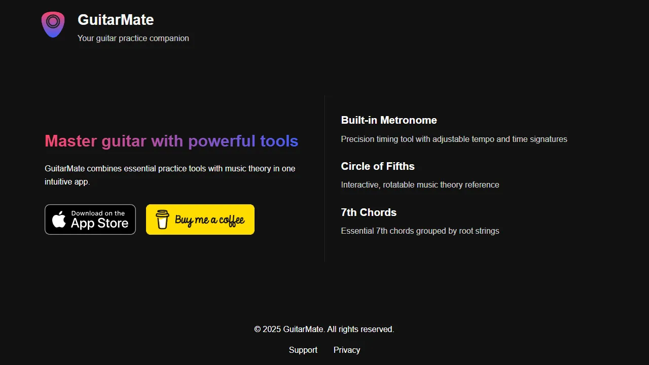 fifthfretstudio.github.io - Guitar Lessons Chords For Beginners Teaching screenshot