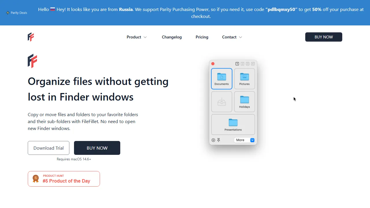 filefillet.com - Compress PDF Document to PDF Online screenshot
