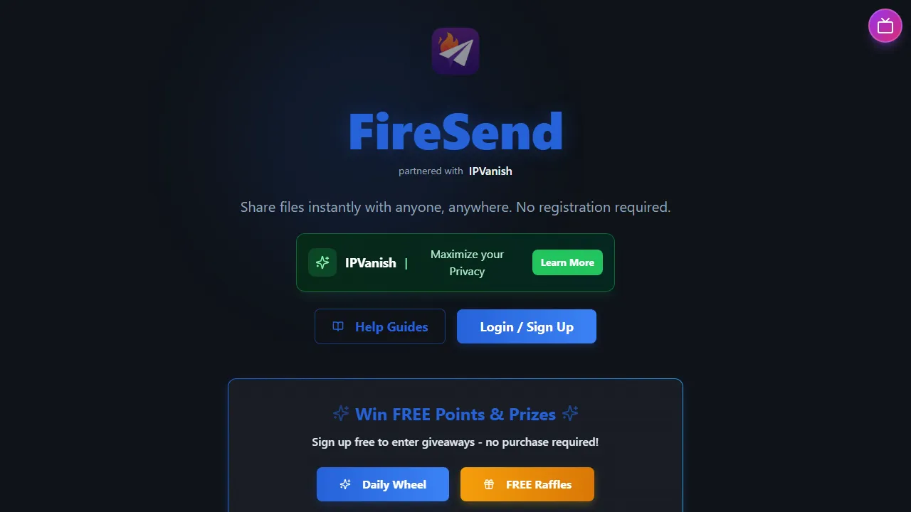 firesend.download - Cloud Sharing Service | Google Drive Alternative screenshot
