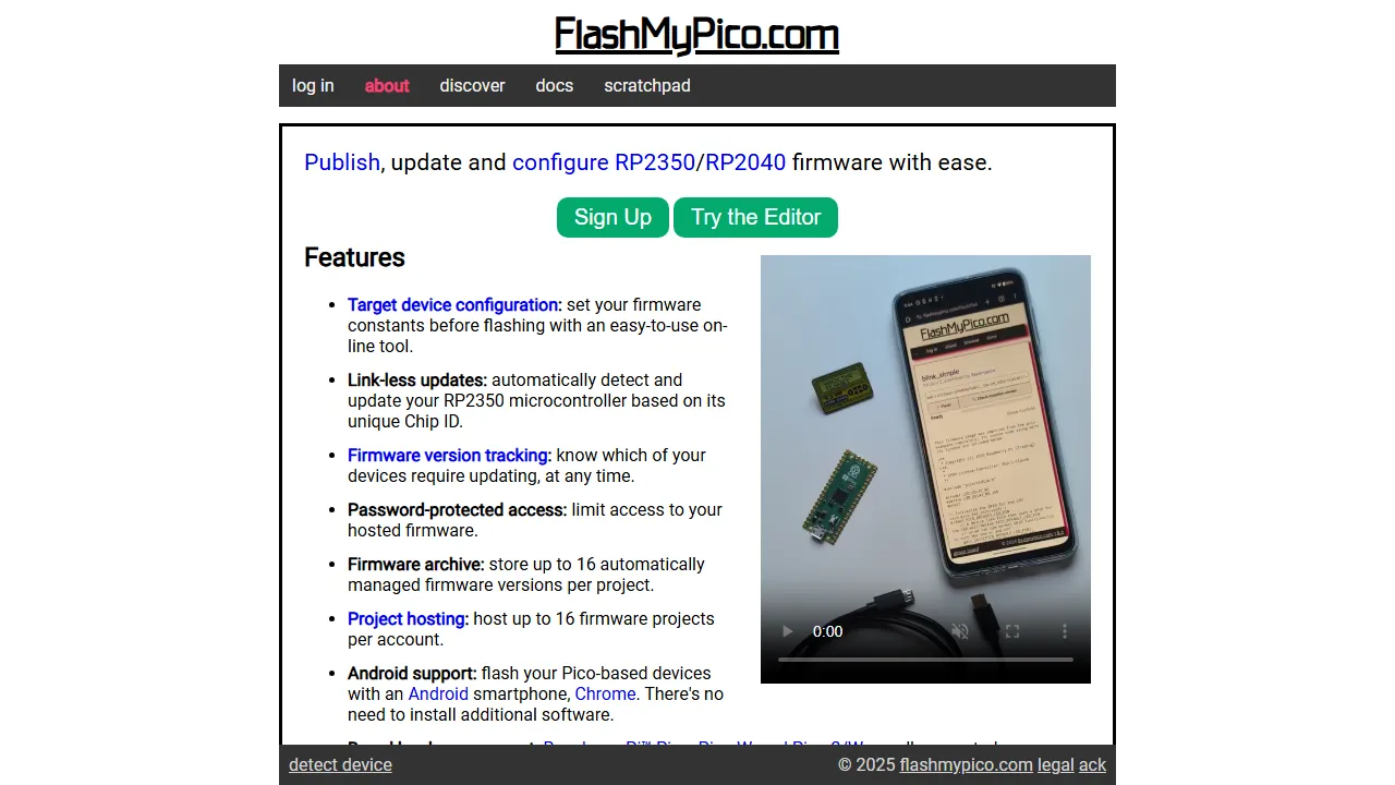 flashmypico.com - Online C Programming Compiler Learn Code Free screenshot