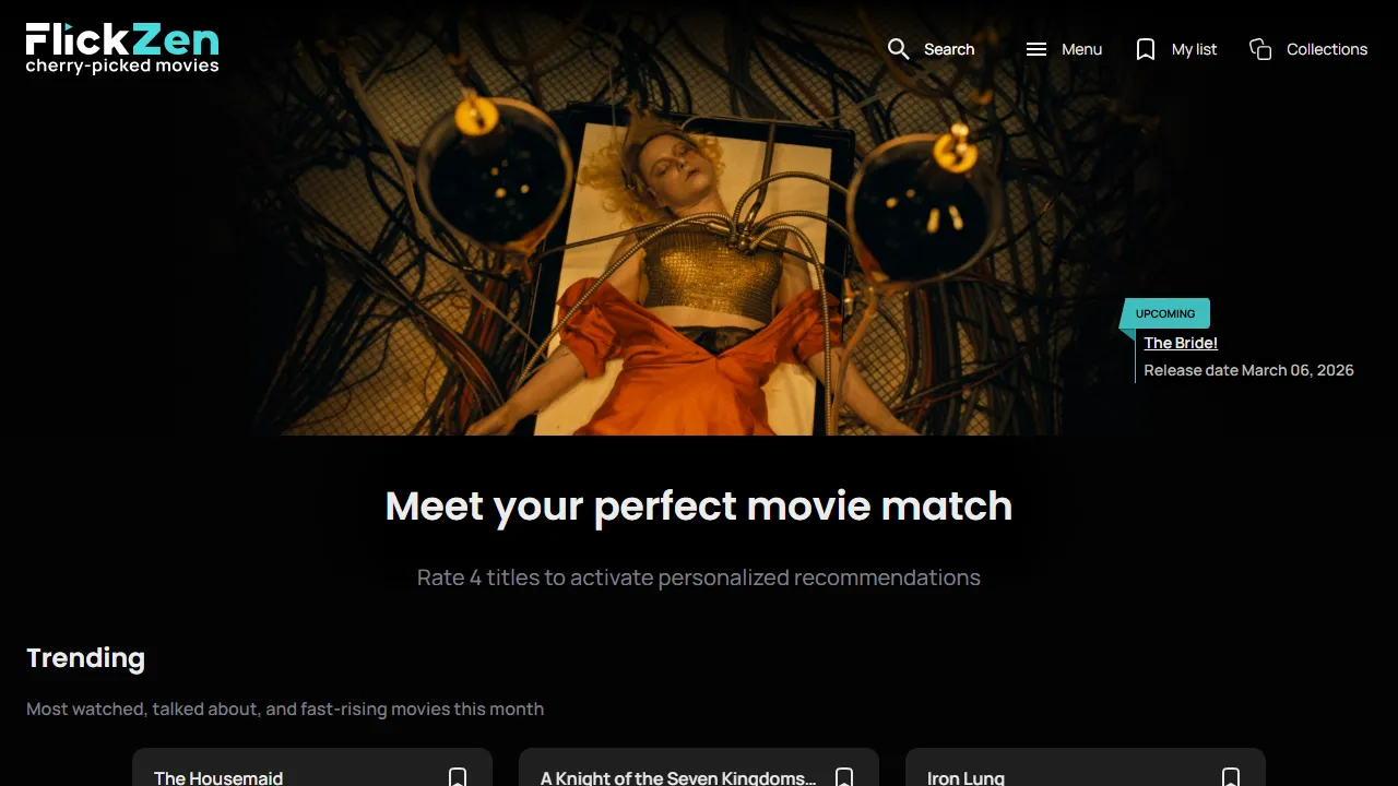 flickzen.com - Film Recommendations: Action Romance Series To Watch screenshot