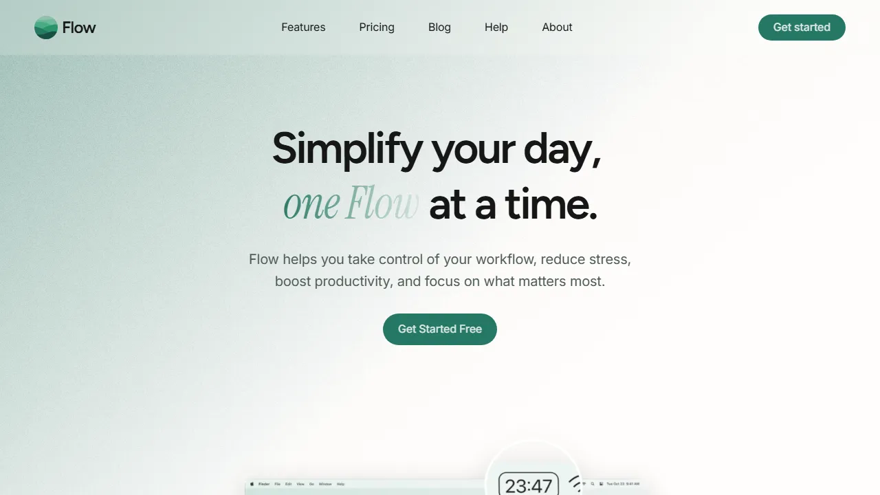 flow.app - Pomodoro Focus Timer for Mac and iOS screenshot