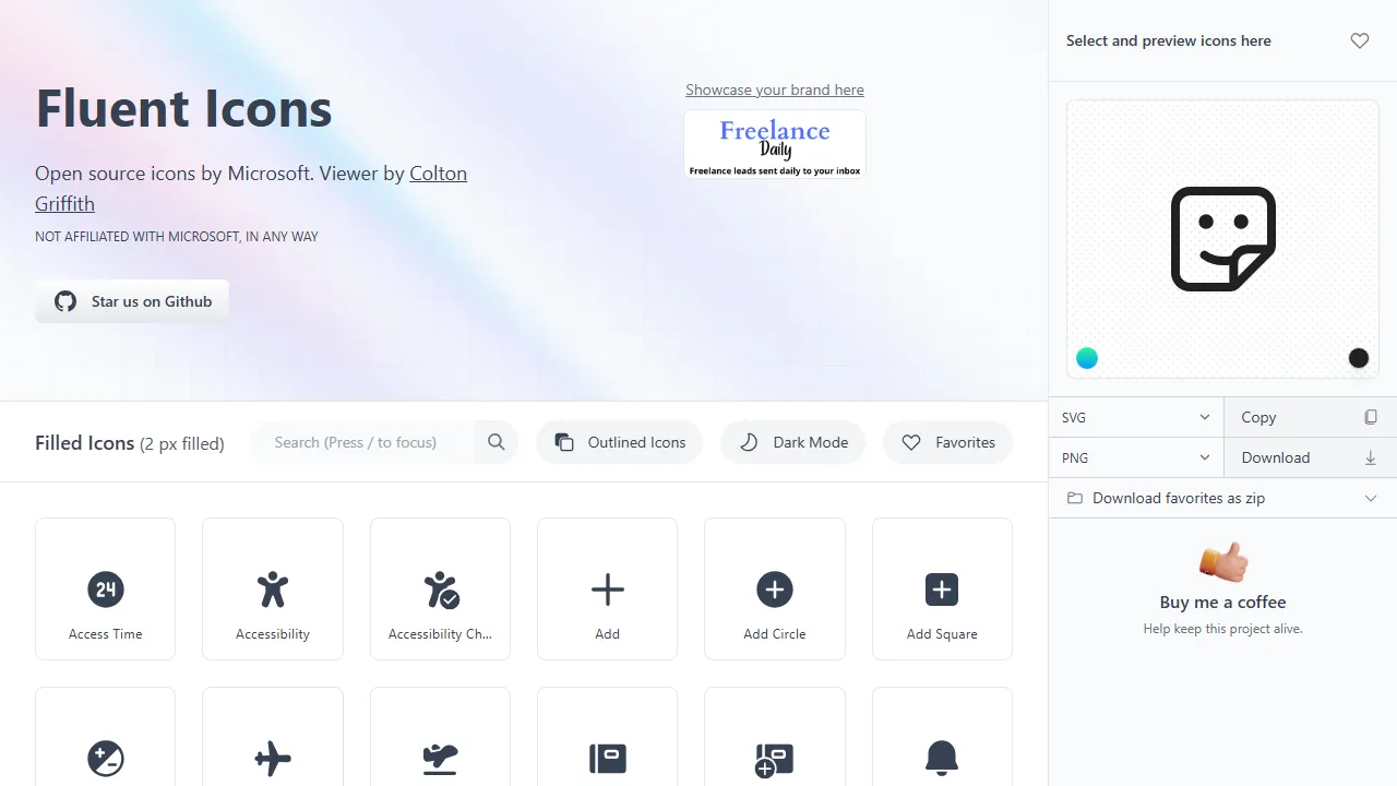 fluenticons.co - Free React Icon Library screenshot