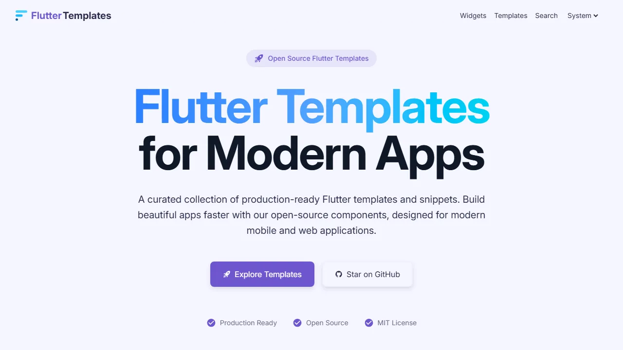 fluttertemplates.dev - Flutter UI Templates for App Development screenshot