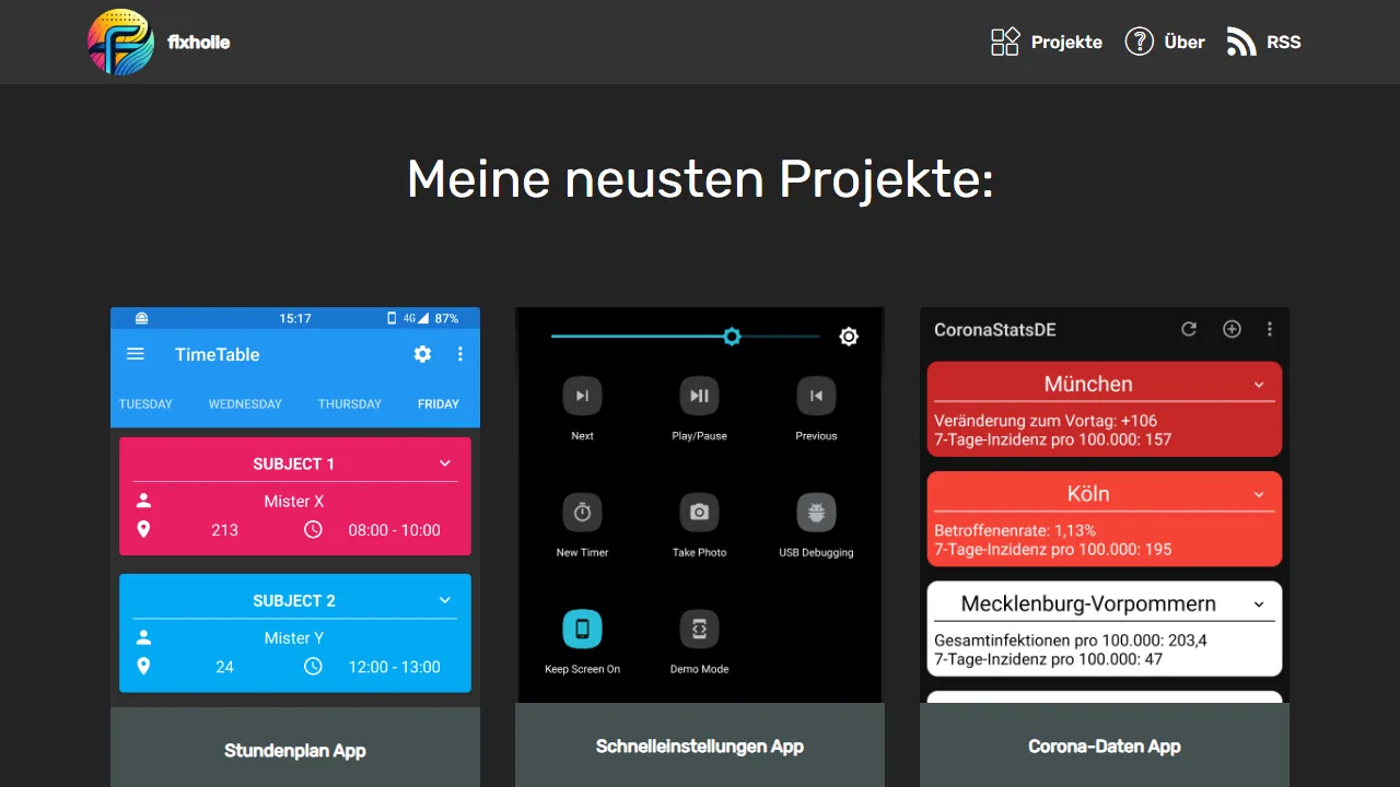 flxholle.gitlab.io - Android App Development Tools for Google Play screenshot