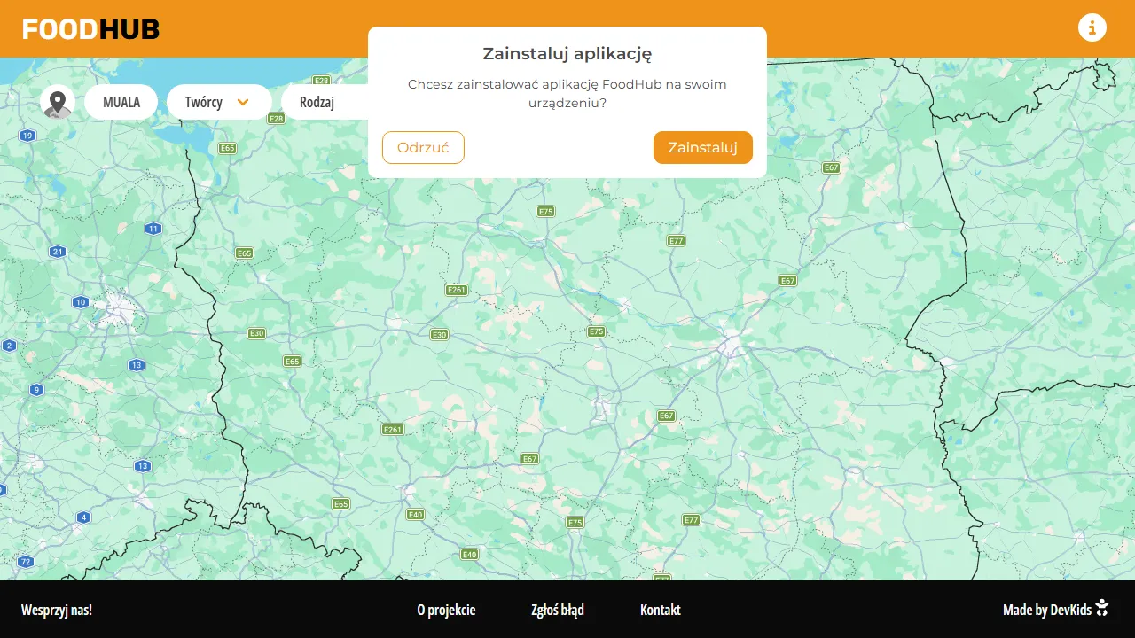 foodhub.devkids.app - Find Recommended Restaurants and Food screenshot