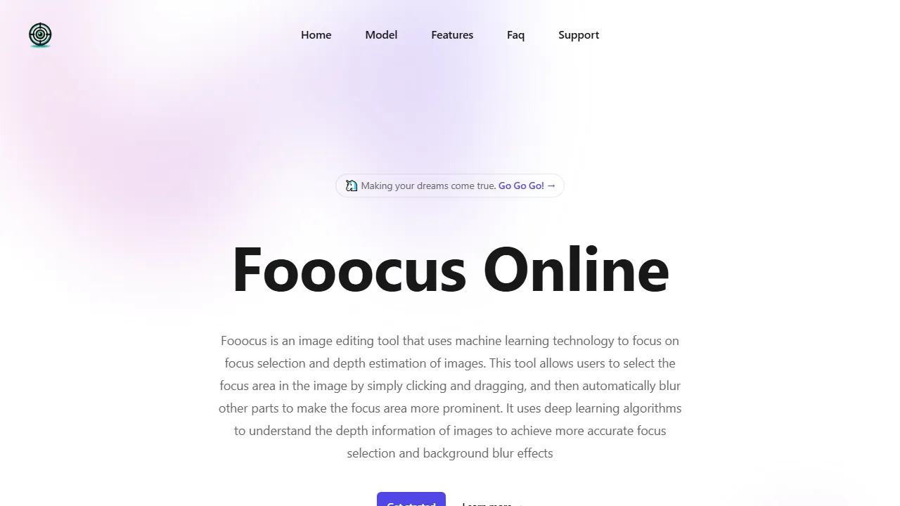 fooocus.cc - AI Image Focus and Depth Estimation Tool screenshot