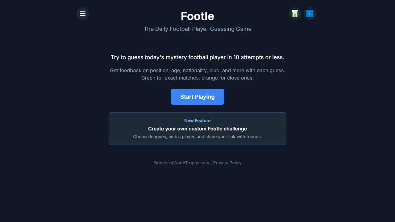 footle.club - Sports Apps and Football Games screenshot