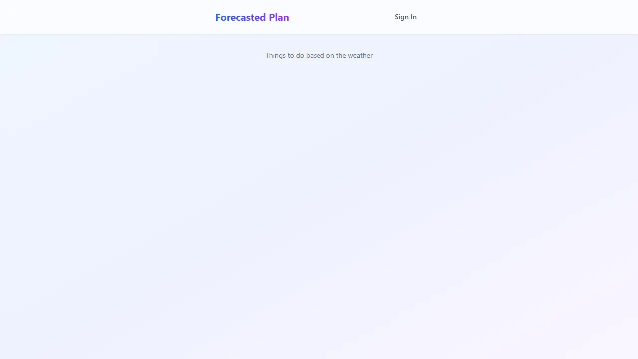 forecasted-plan.lovable.app - AI-Powered Project Planning Templates System screenshot
