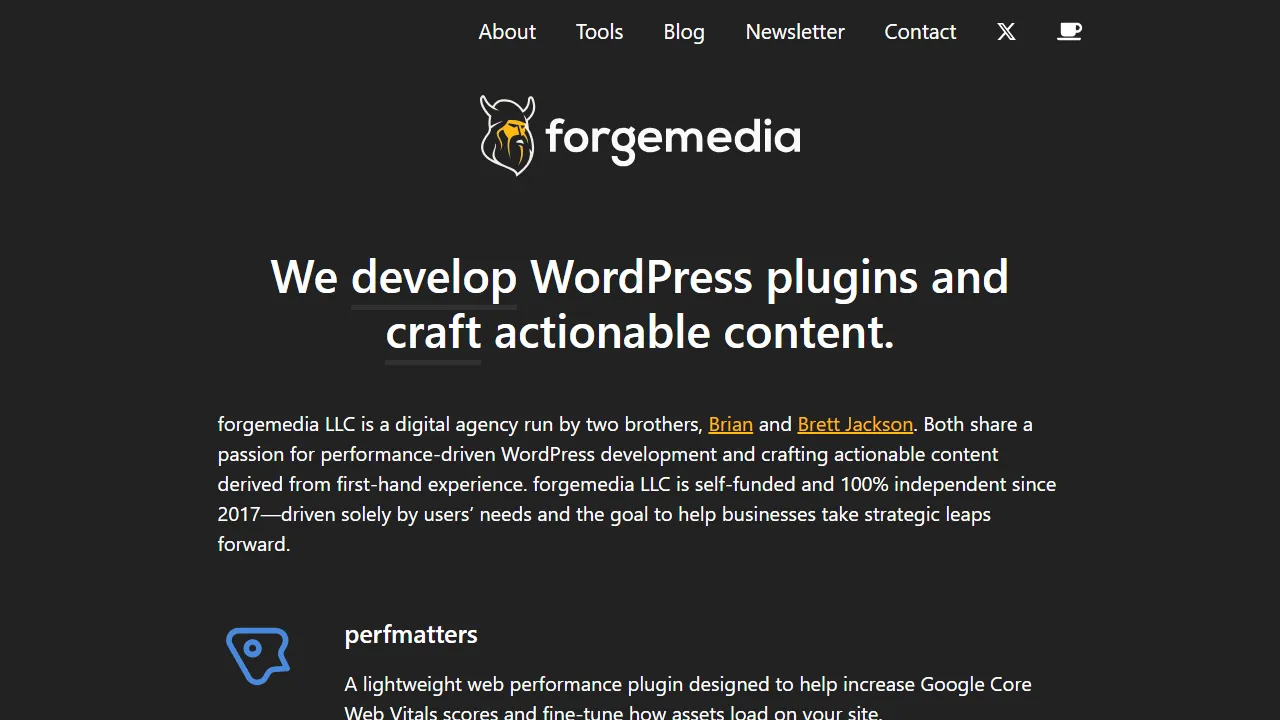 forgemedia.io - WordPress Plugin Development and Support screenshot