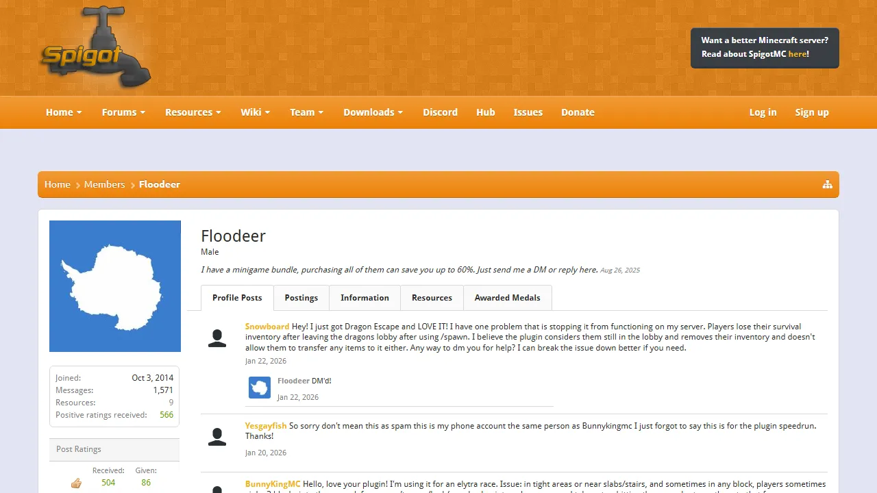 Floodeer - Minecraft Plugins Worldedit EssentialsX Luckperms Download screenshot