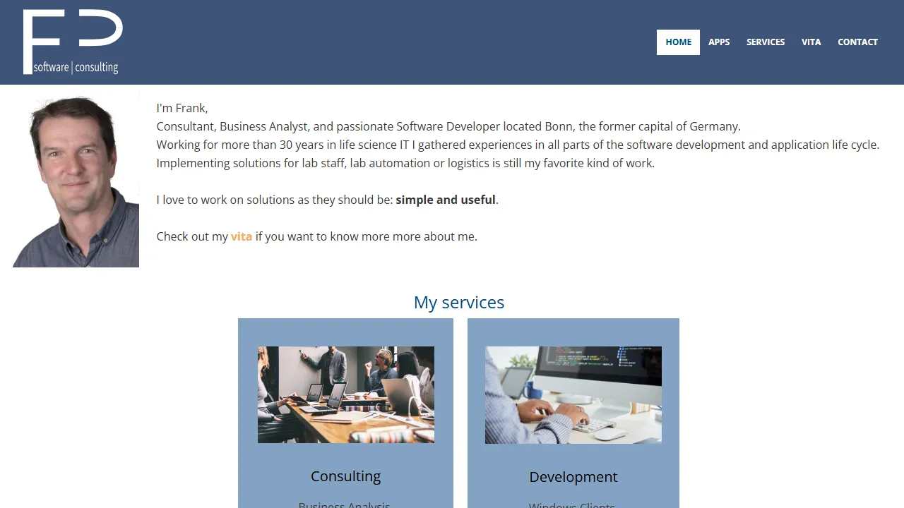 fpsoftware.de - Windows and Android App Developer screenshot