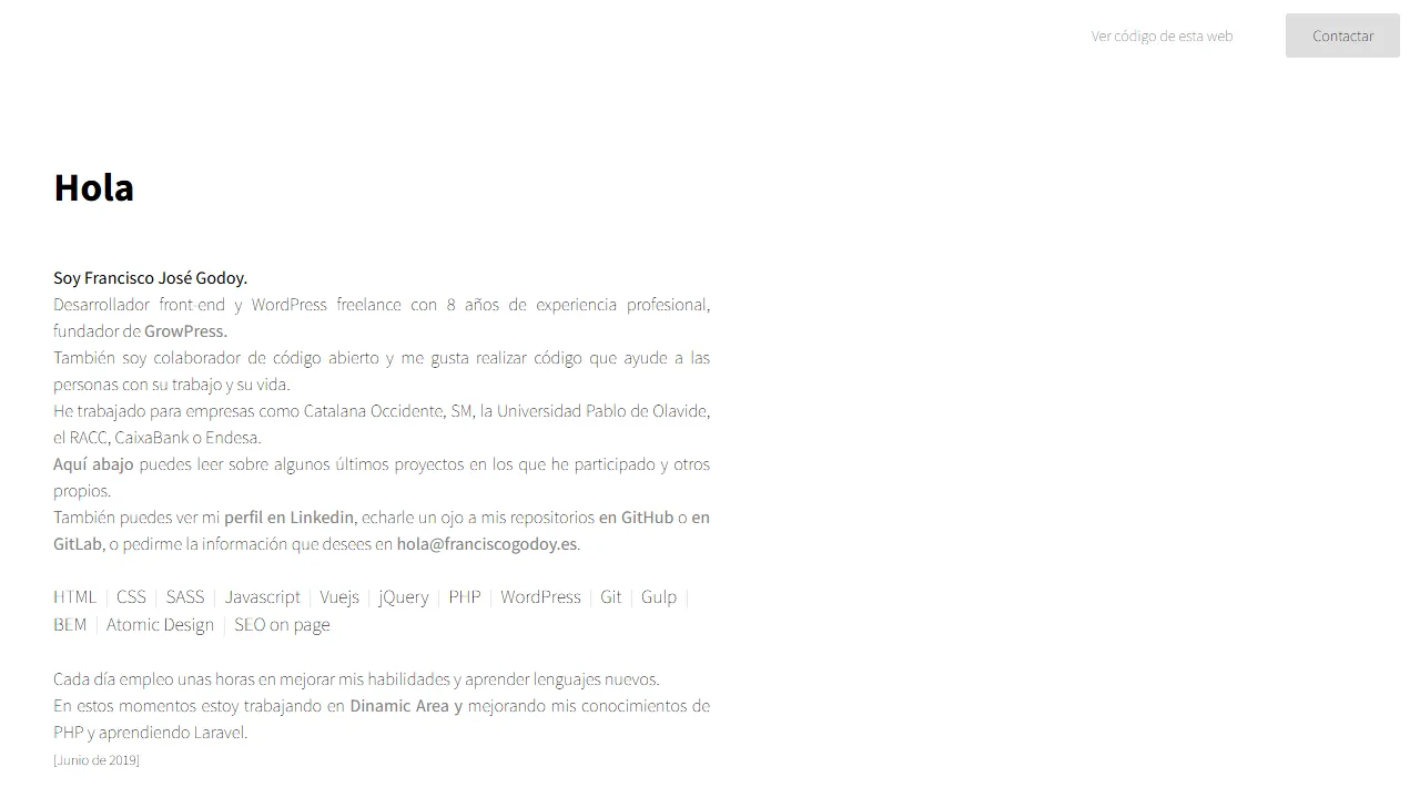 franciscogodoy.es - WordPress Themes and Plugins for Your Site screenshot