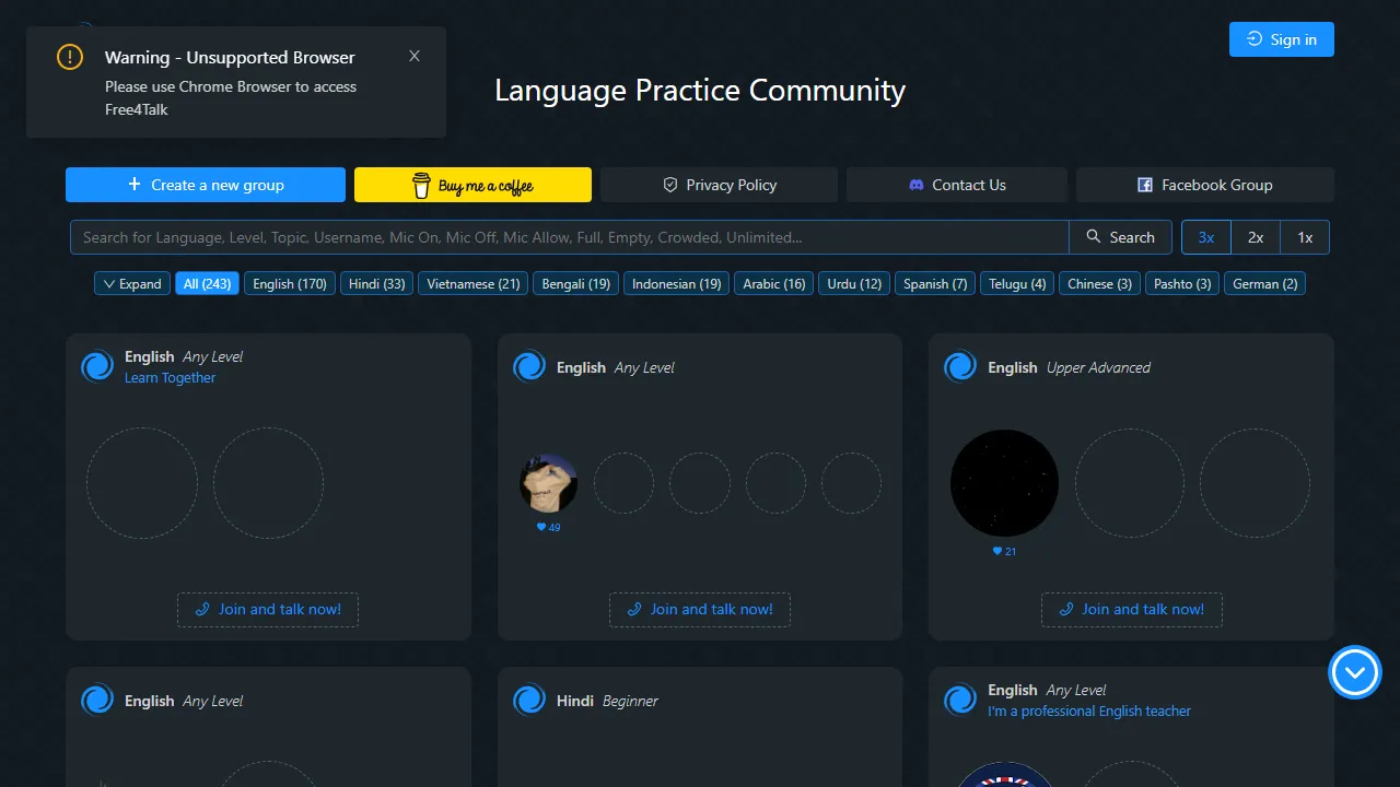 free4talk.com - Free Online Chat Platform for Websites screenshot