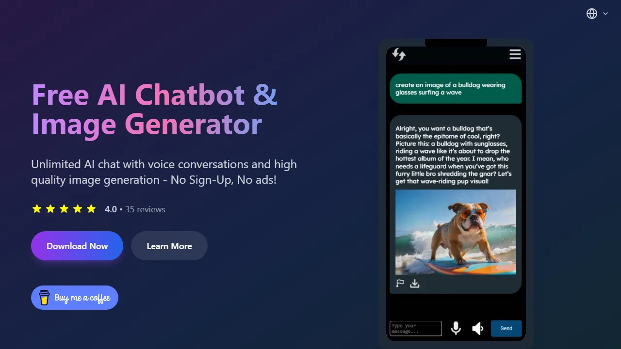 freeaichat.app - Free AI Chatbot Online - Artificial Intelligence Chat screenshot