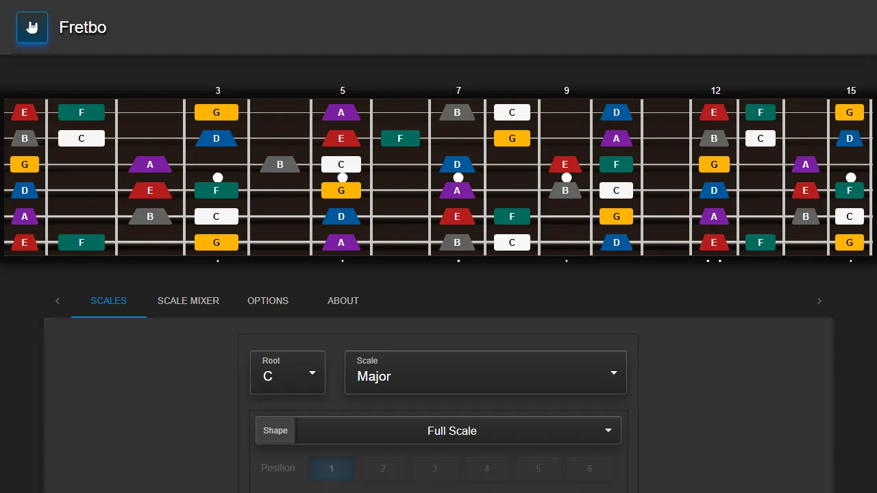 fretbo.ar - Free Online Guitar Tools screenshot