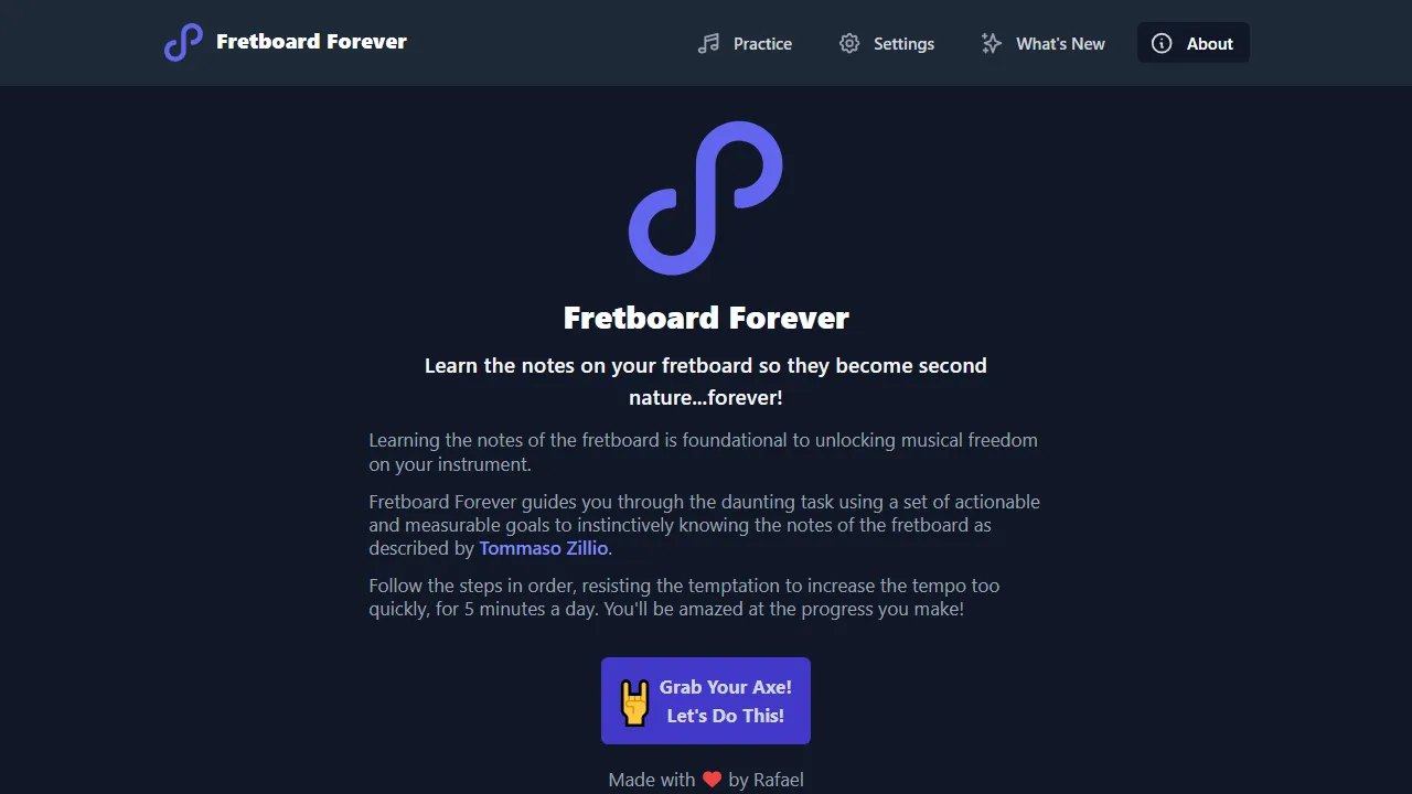 fretboardforever.com - Free Guitar Chord Resource For Beginners screenshot
