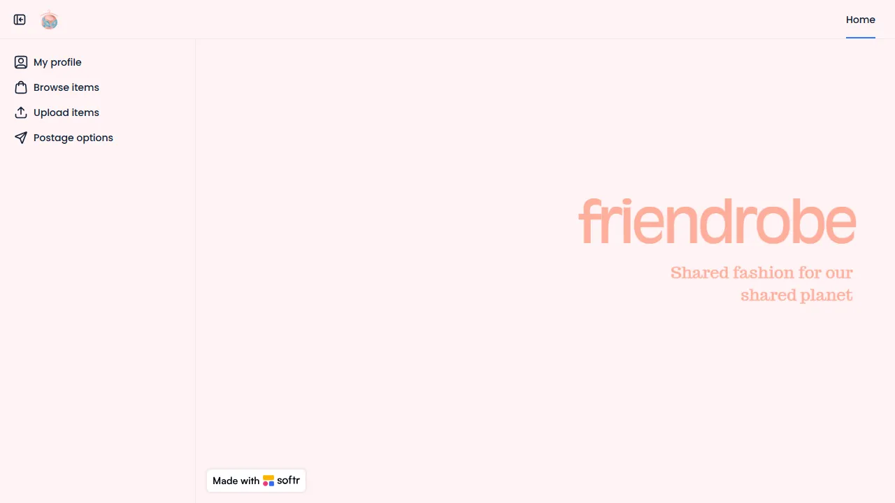friendrobe.softr.app - Rent Dresses and Clothing With Friends Online screenshot
