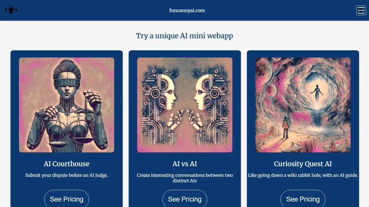 funcannyai.com - Free AI Image Generator Online Tool screenshot